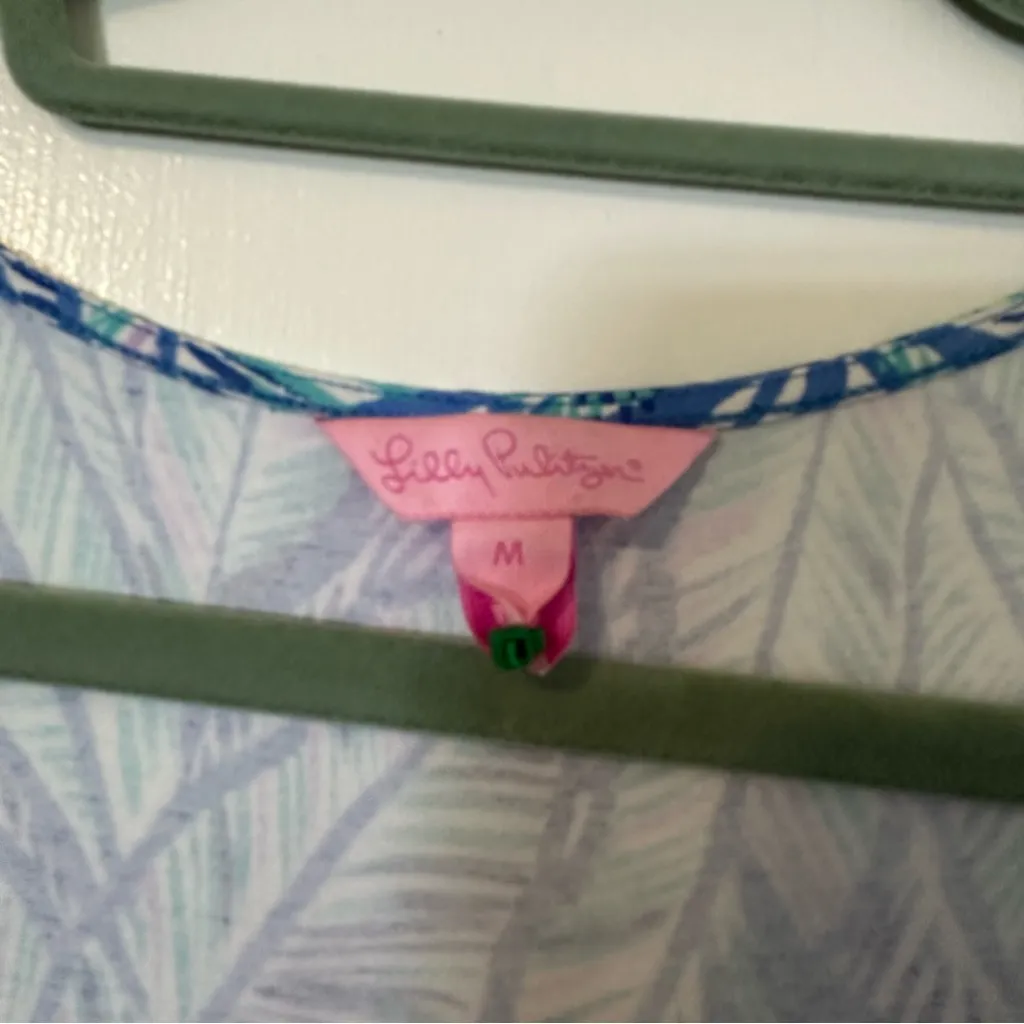 Lilly Pulitzer Paulina Jumpsuit Blue Lets Mango Womens Medium Sleeveless - Image 5