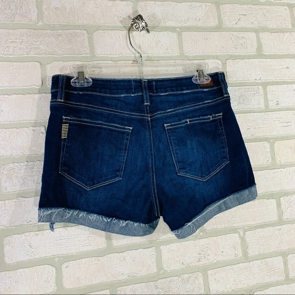 Paige Jimmy Jimmy Cabrera Distressed Wash Denim Shorts Size 28 - Image 6