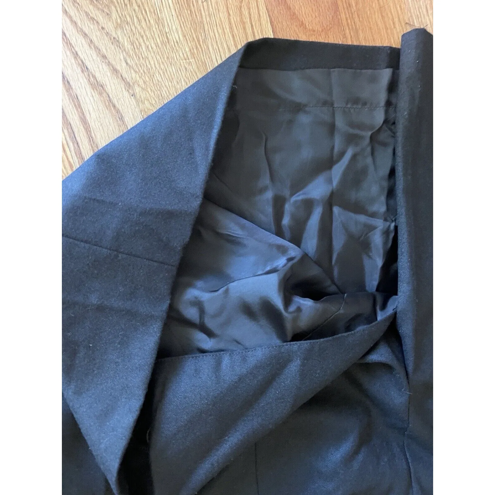 Akris‎ Women's 16 Brown Pencil Skirt Belt Accents  Wool Work Business Lined - Image 9