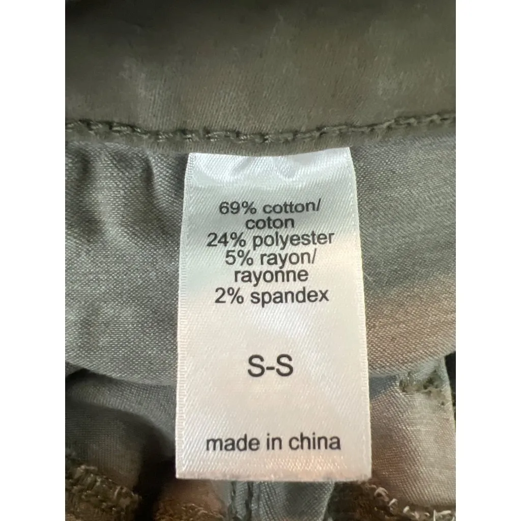 Maurices Olive Green Skinny Denim Jeans Faux Front Pockets Size Small - Image 5