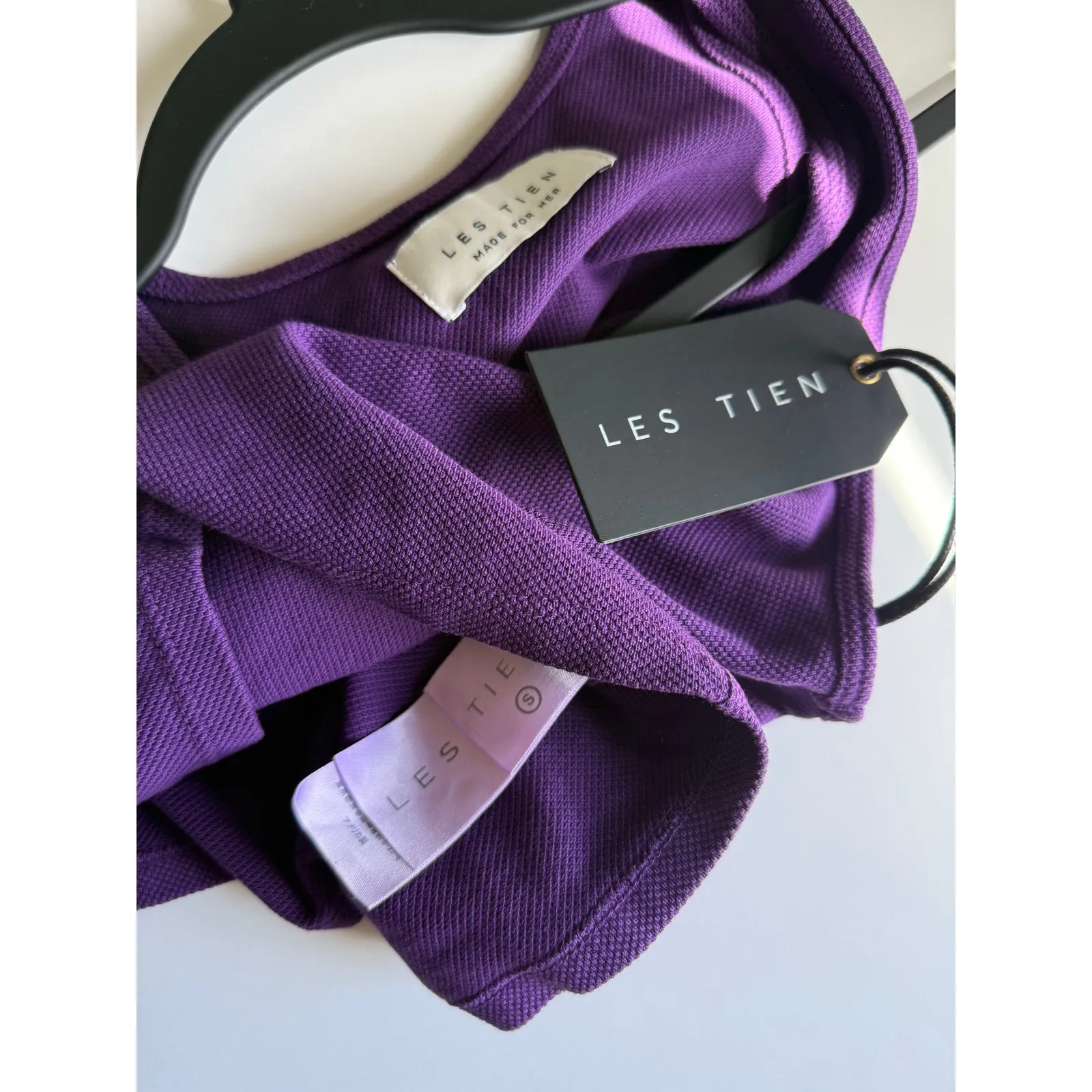 $105 New Les Tien Purple Crop Tank - Image 6