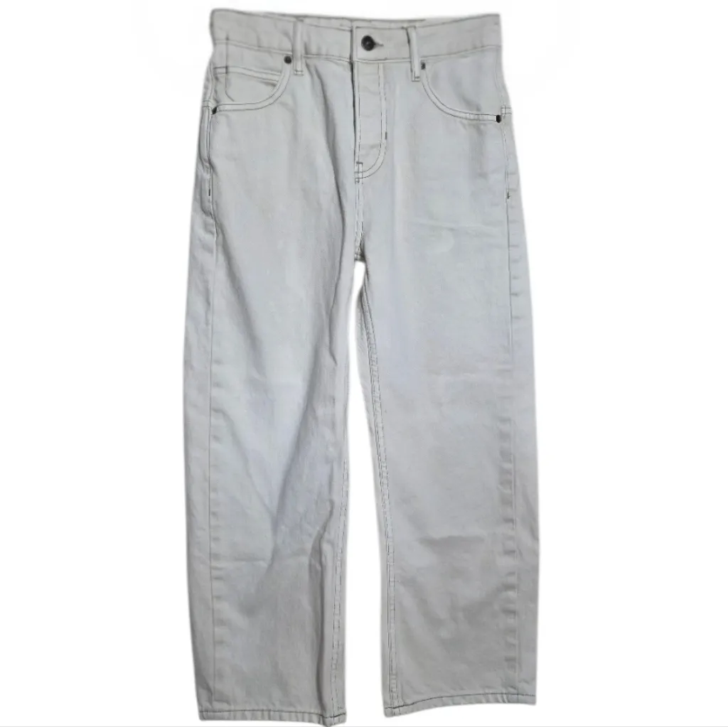 We The Free Jeans Deep Trance Dropped Boyfriend Wide Leg Denim Cream Size 24 - Image 4