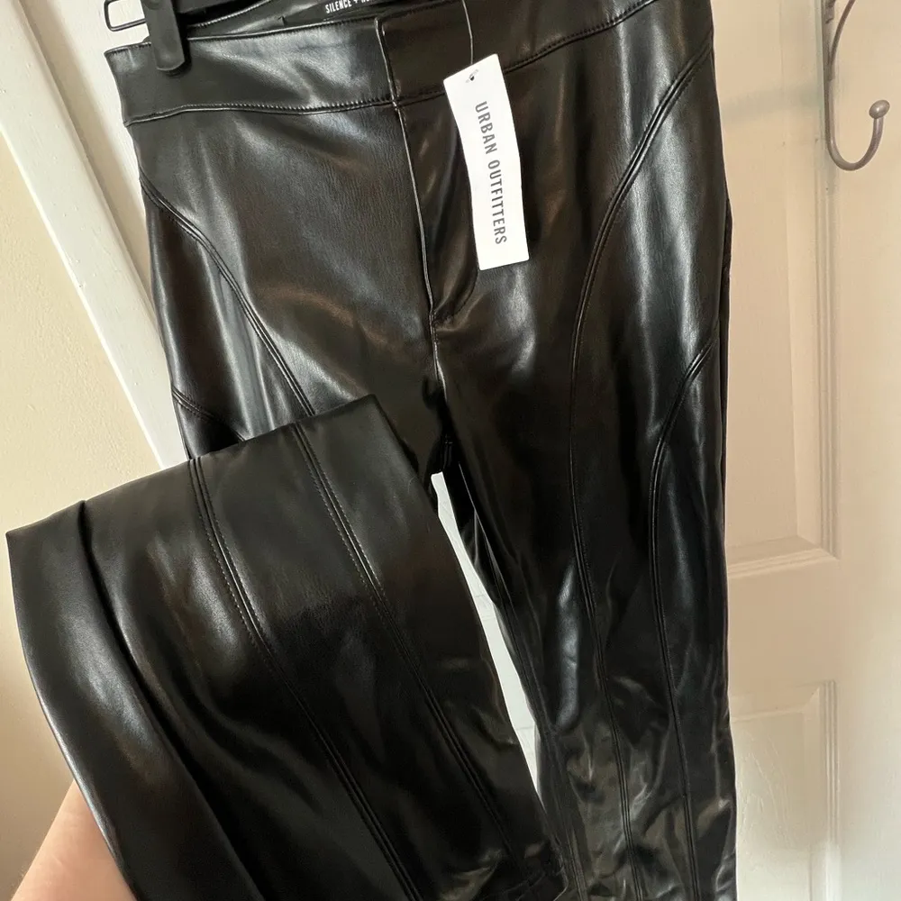 Urban Outfitters NWT Black Faux Leather Pants - Image 3