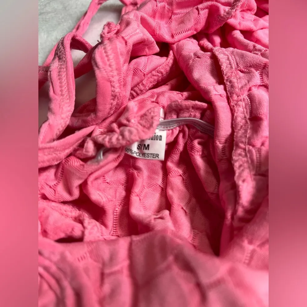 LEMON FASHION 1 piece Sleeveless Shorts Romper Butt Scrunch Women’s S/M NWT Pink - Image 8