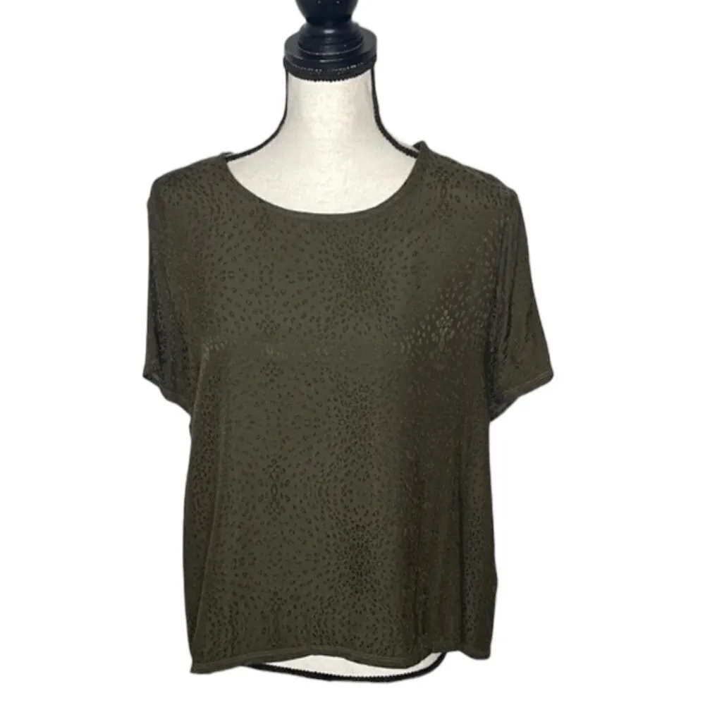 NATION Marin Leopard Jacquard Tee XS - Image 3