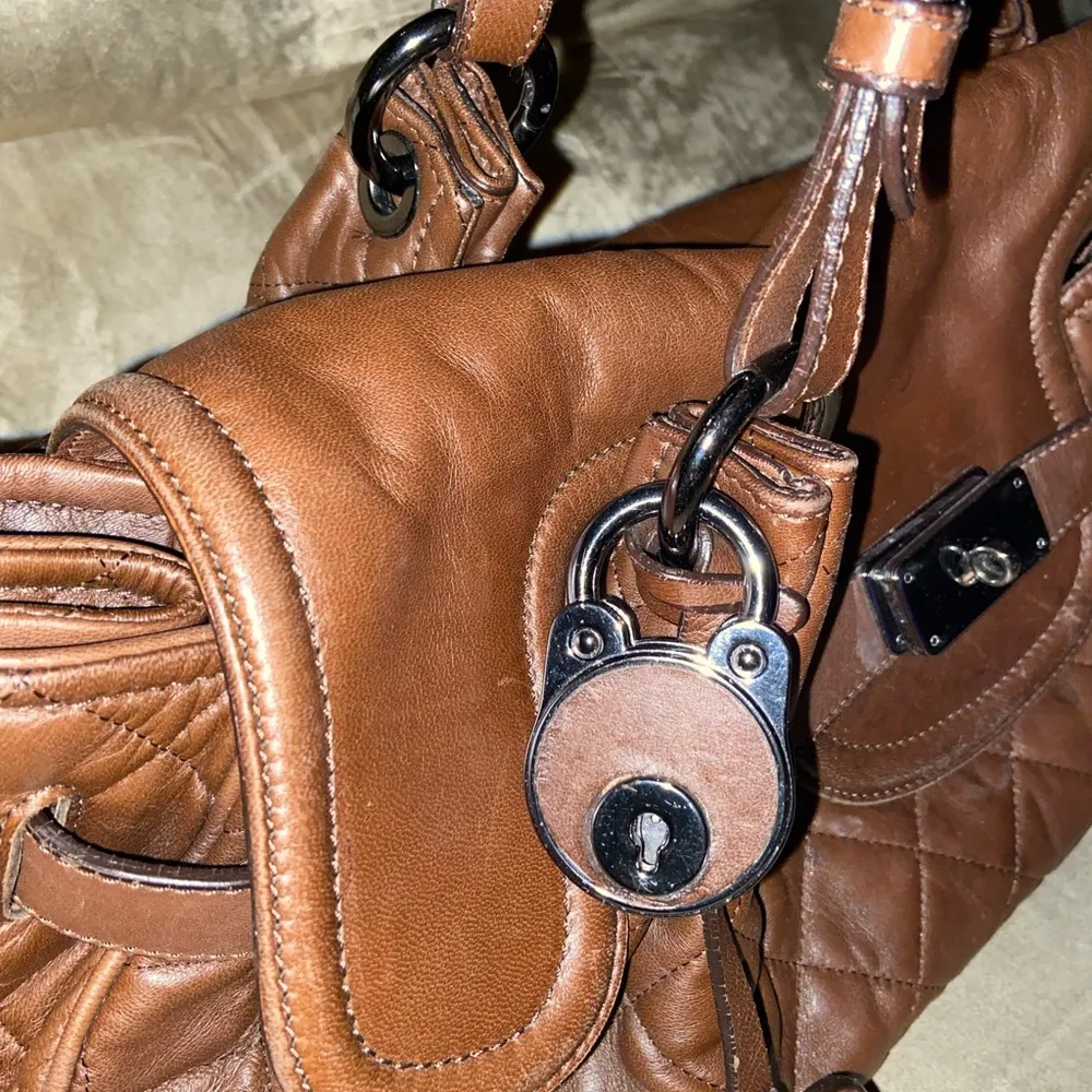 Brown Leather  shoulder bag - Image 3