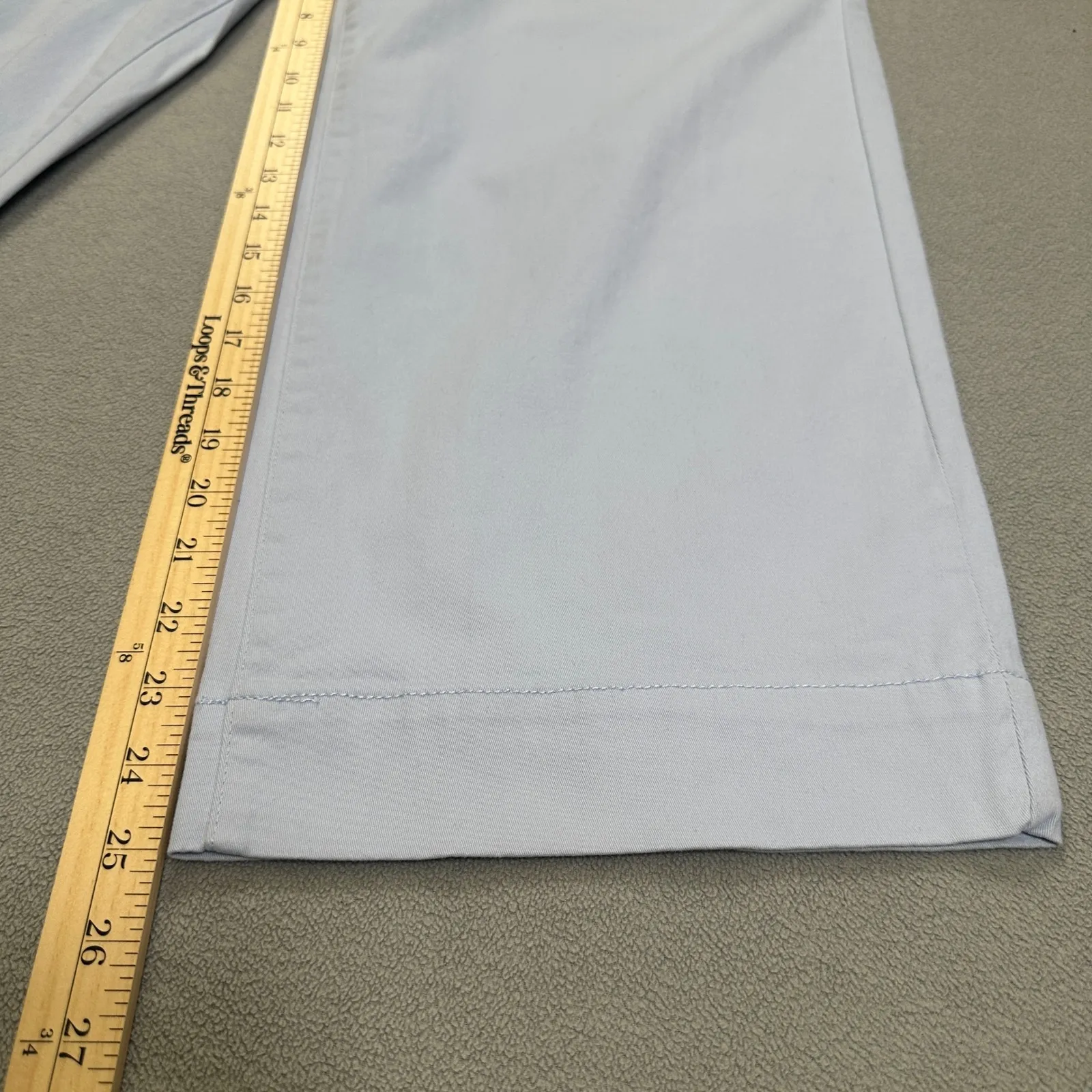 NWT Gloria Vanderbilt Pants 14 Womens Blue Shape Effect High Rise Wide Leg Crop - Image 6