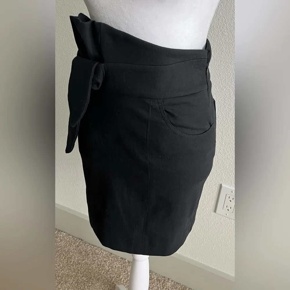 IRO Black Midi Pencil Skirt - Image 6