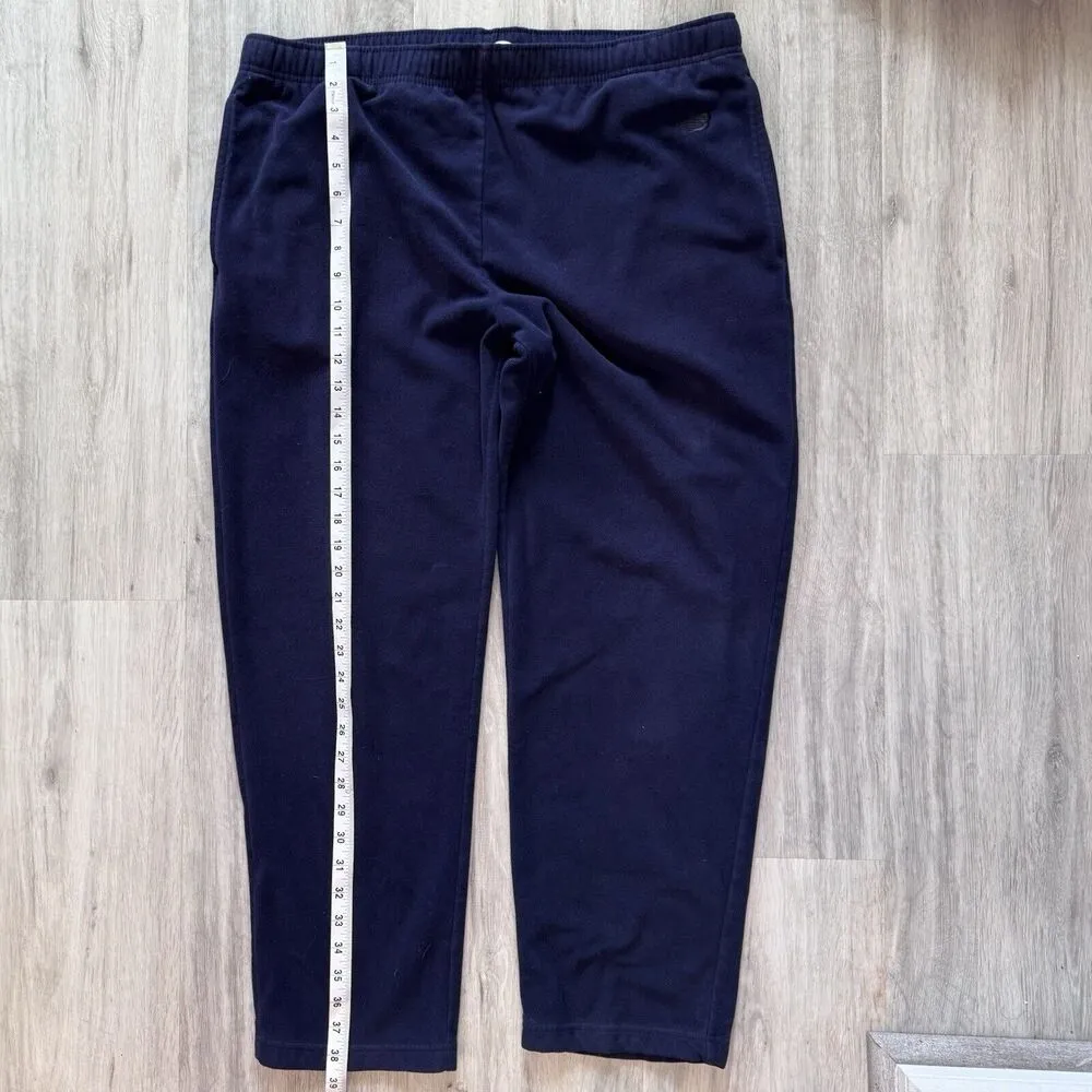 Vintage Women's New Balance Fleece Navy Athletic Pants Size M, L-38.5" *** - Image 5