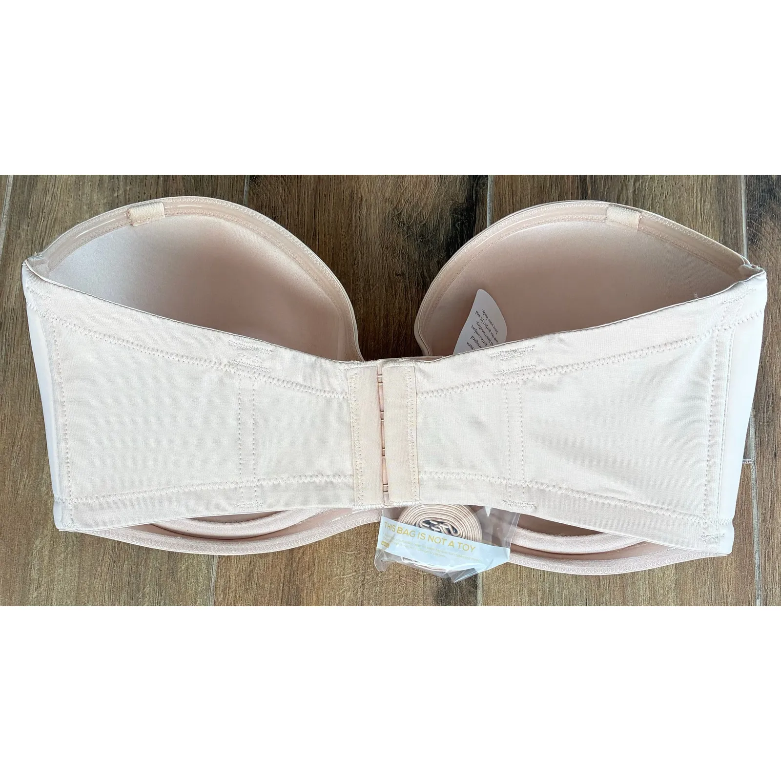 Delimira Bra Strapless Multiway New 38E Beige Tan Size undefined - Image 2