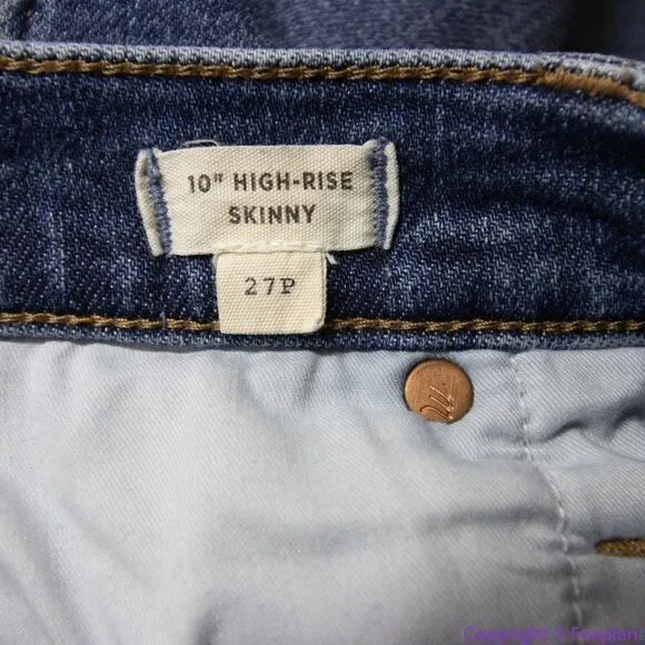 Madewell Petite 10" High-Rise Skinny Jeans in Wendover‎ Wash, 27P - Image 13