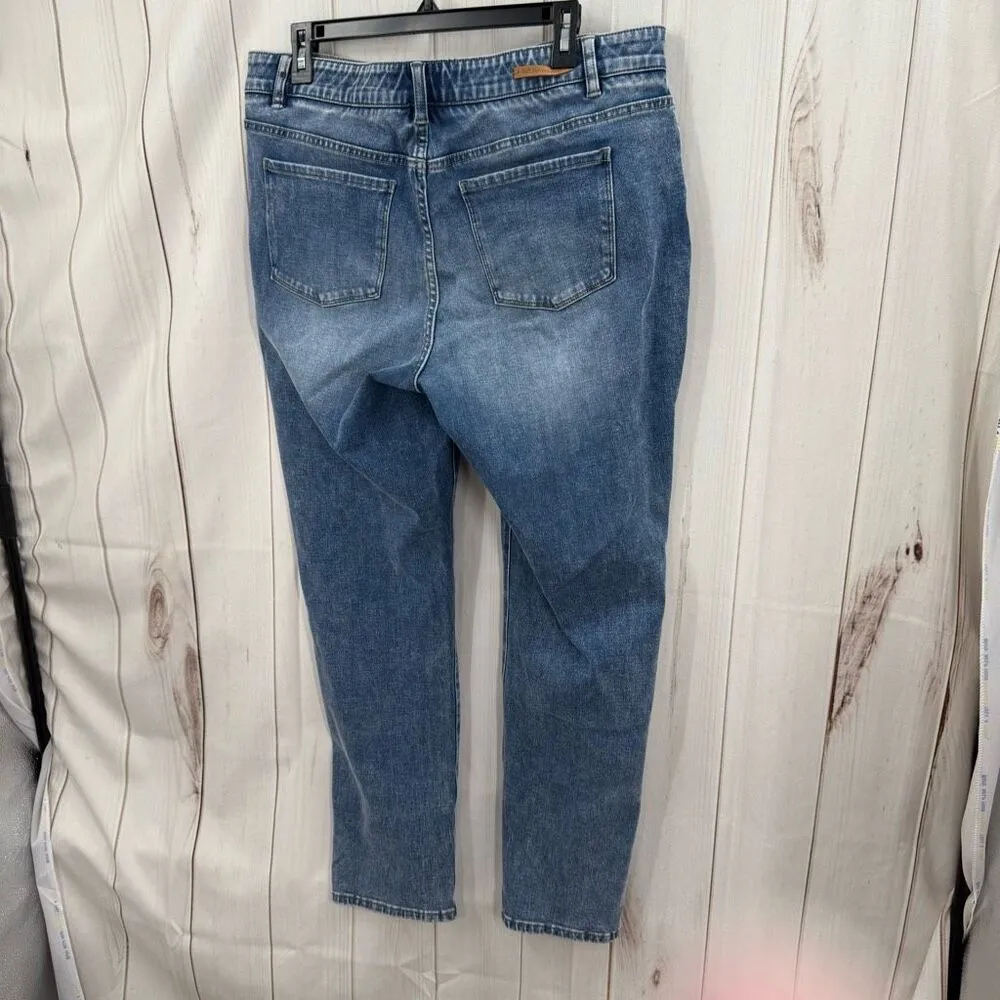 Soft Surroundings Women’s Large Blue Denim Jeans Stretchy - Image 4