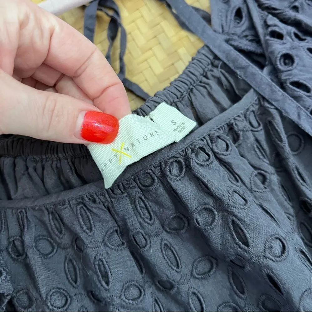 Nwt happy X nature kate Hudson solara eyelet mini‎ dress - Image 8