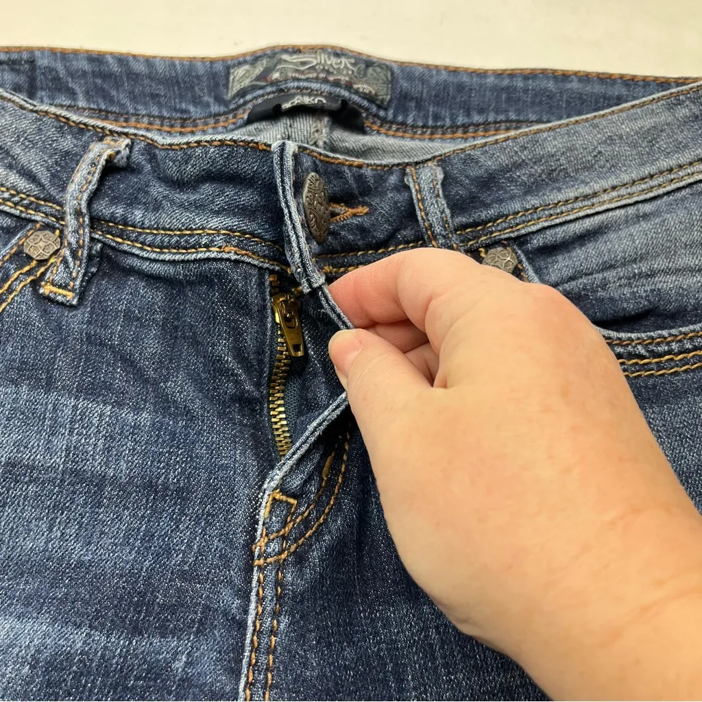 Silver Jeans Co. Aiko Bootcut Size 28 Waist‎ Womens Blue Denim Jeans *FLAWED - Image 10