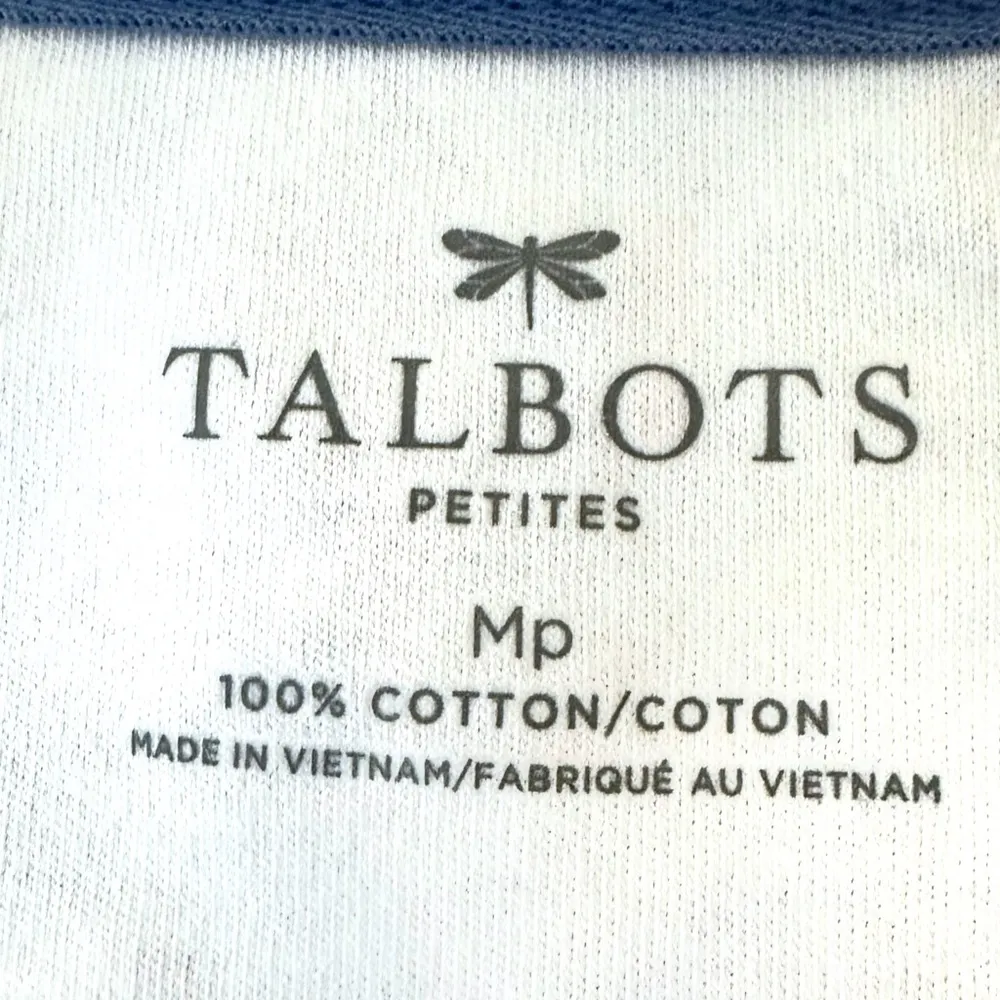 Talbots Blue/Pink Coastal Allover Seashell Print 100% Cotton Sheath Dress - Image 3