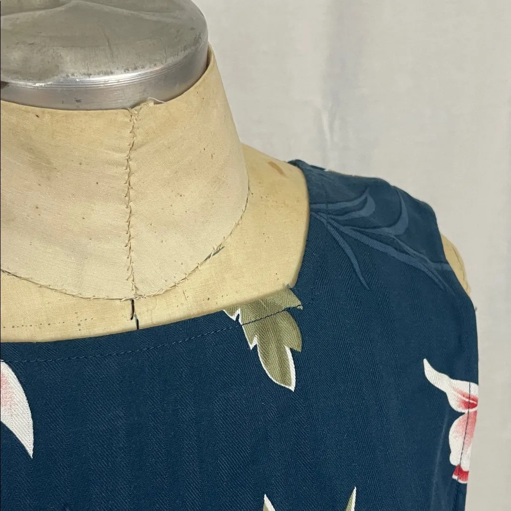 Tahiti Reef Club Floral Sleeveless Maxi Dress Size Small NWT Blue - Image 5