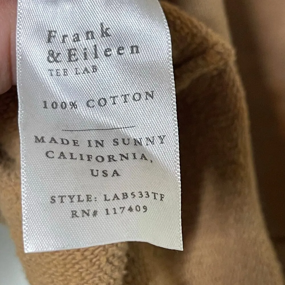 New Frank and Eileen Melanie Essential Hoodie in Camel sz XS - Image 6