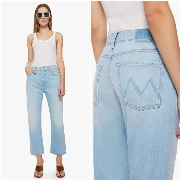 đź’•MOTHER SUPERIORđź’• The Ditcher Crop Jeans ~ Unripped 29 NWOT Button Fly - Image 2