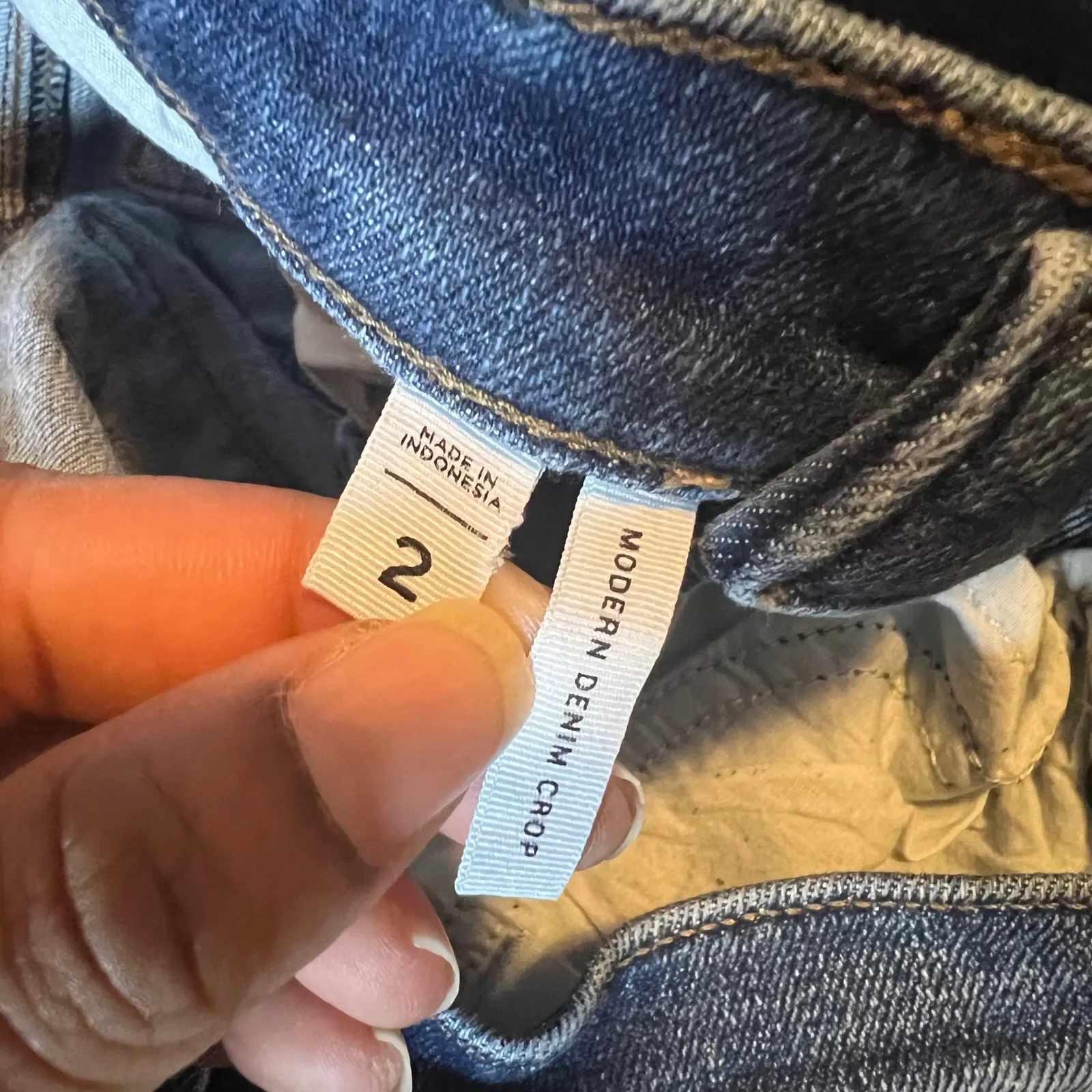 LOFT Outlet Modern Denim Crop Jeans Blue Size 2 - Image 3