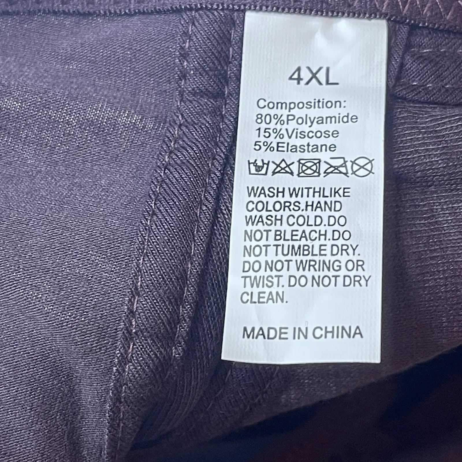 Daisy Bra Size‎ 4XL Front Closure No UnderWire Full Coverage Breathable Plum - Image 4