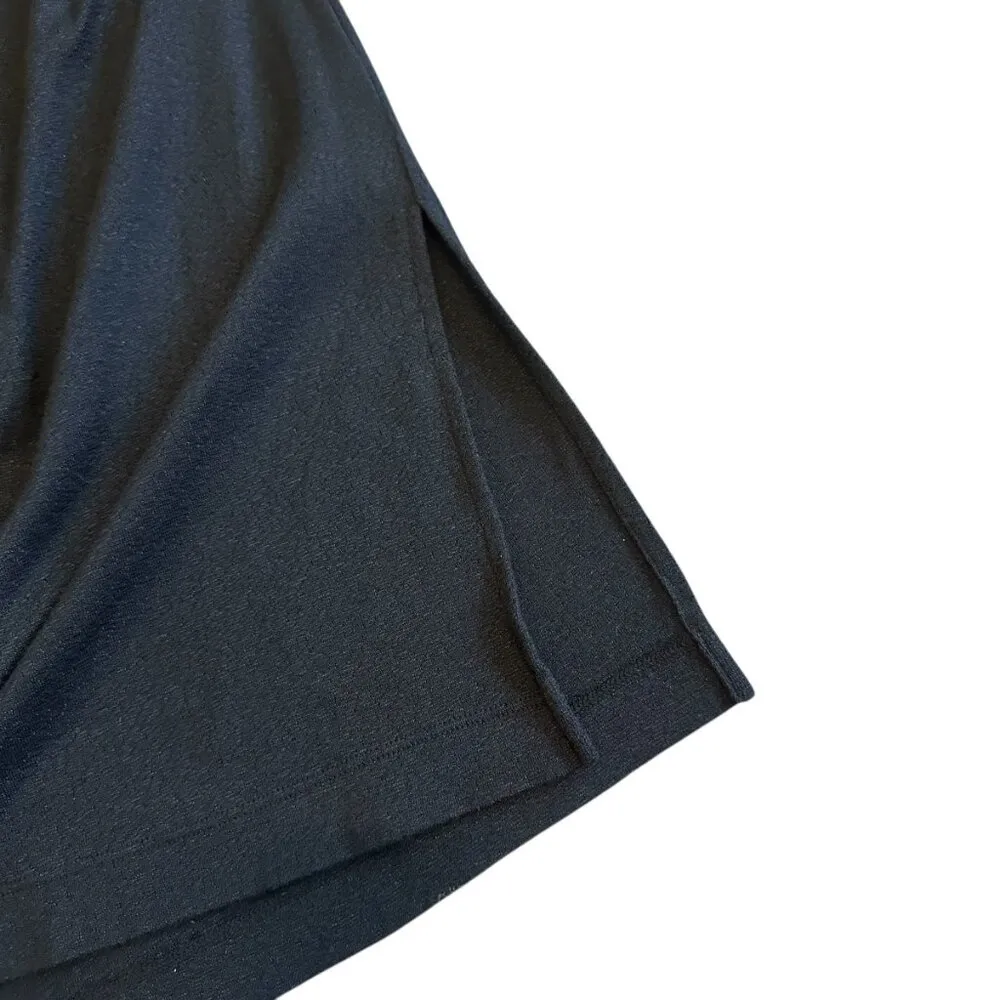 Michael Stars Black One Shoulder Dress Long Sleeve Ruched Stretch Size Large - Image 7