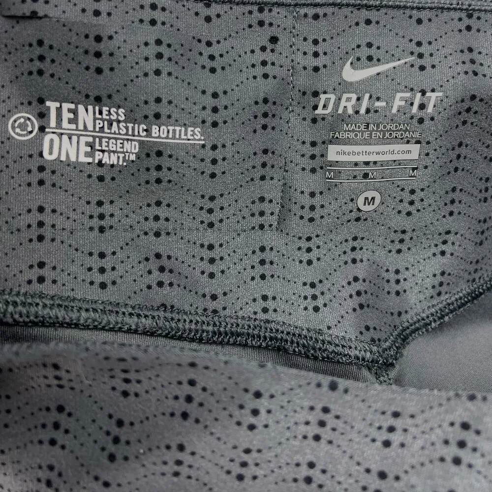 Legend Printed Cropped Tights Medium Gray/Black - Image 3