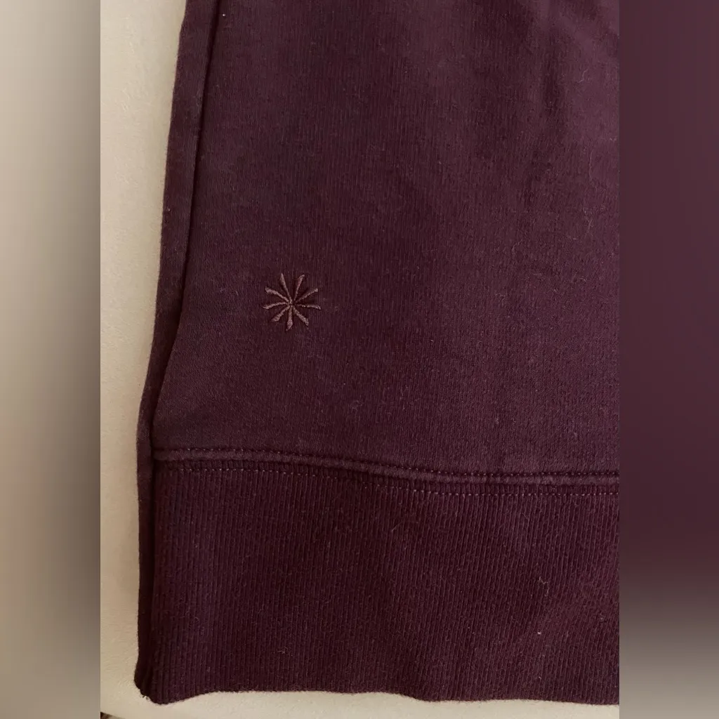 Athleta NWT Retroplush Sweatshirt Hoodie Alya Floral Purple Size S - Image 12