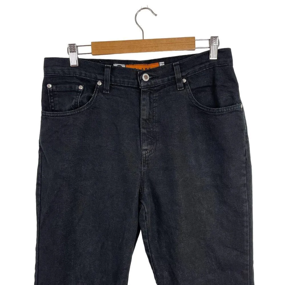 Vintage Levi's Silvertab Y2K Flare Jeans Black Denim (34x31) 13 Jr. M Dark wash - Image 3