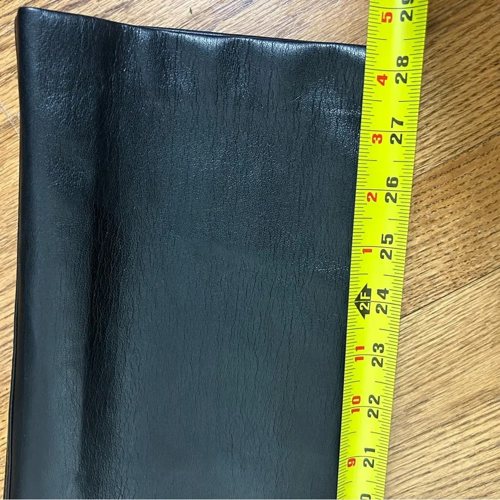 Aritzia | Babaton Black Faux Leather Belted Pants Size 2 - Image 16