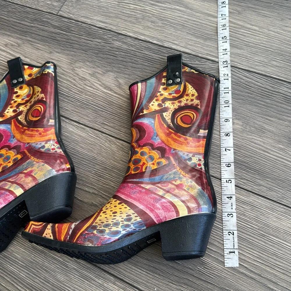 Nomad Yippy rain boots Turquoise Monet color - Image 9