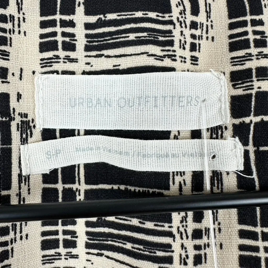 Urban Outfitters Daphne Plaid Wrap Dress Black/Beige Sz S MWT - Image 13