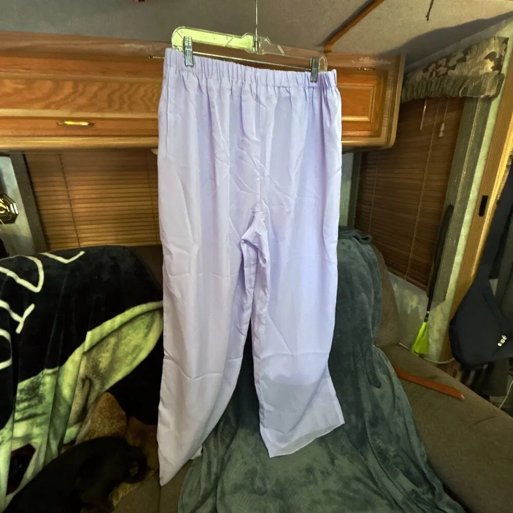 Adrianna Papell Purple Sequin Tank Top and Pants Set - Size 10 - Image 13