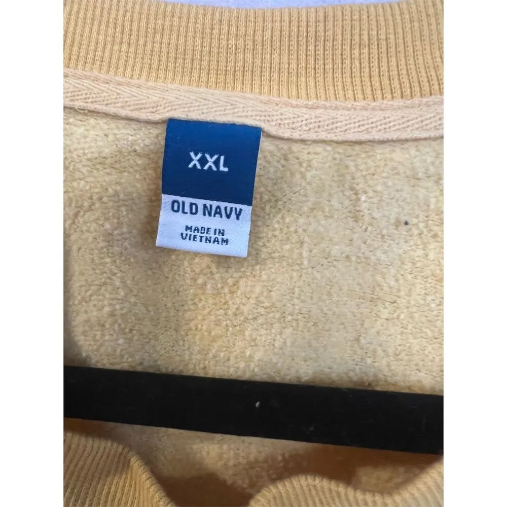 COPY - Old Navy Yellow Crew Neck Sweatshirt "Sunshine on my Mind" Size 2X - Image 4