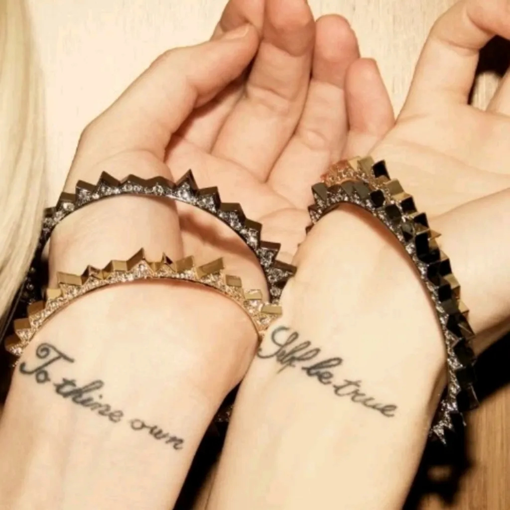 Set Of Three Bangle Bracelet Set Starburst with Rhinestone Gold Silver Grey - Image 8