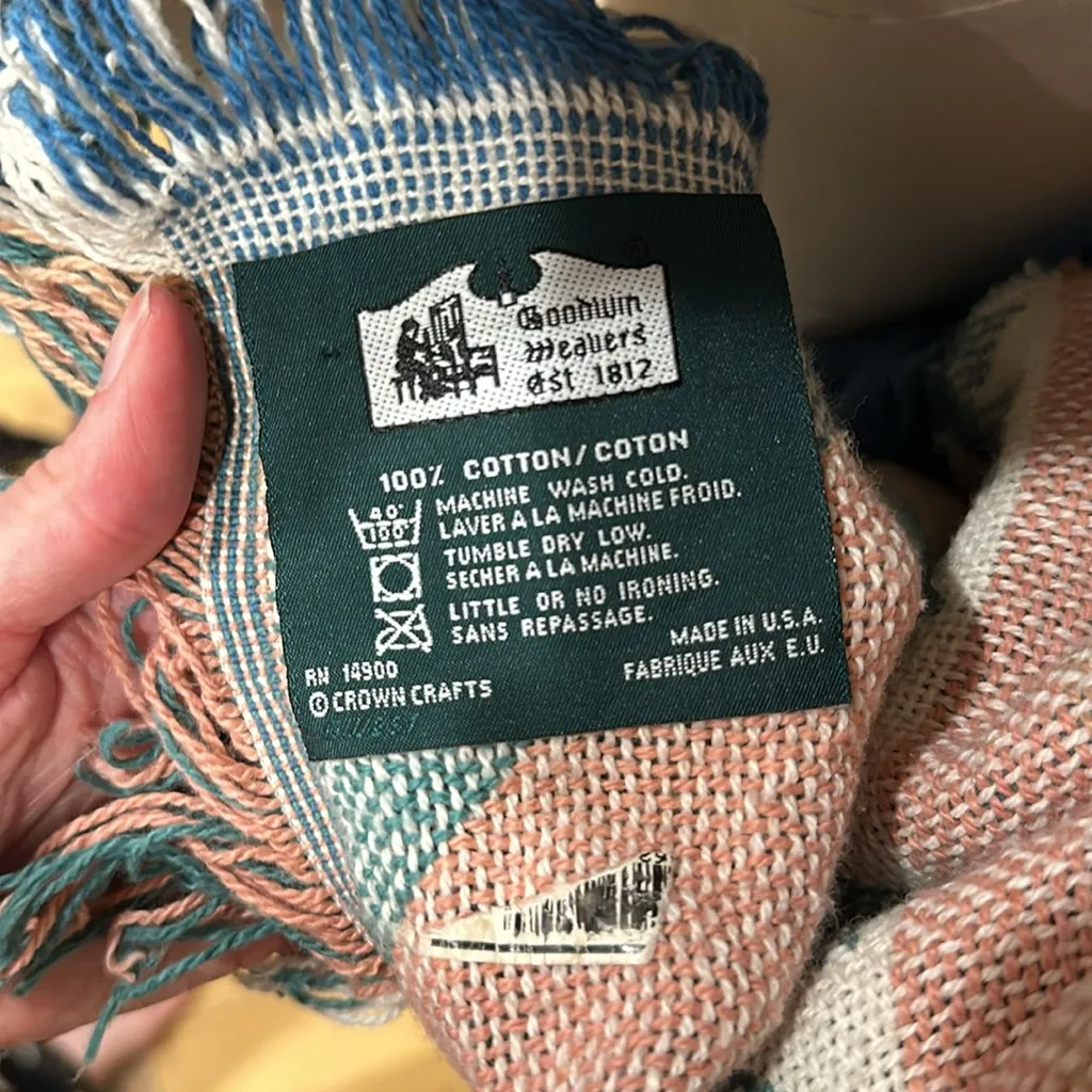 Vintage fringe southwest style shacket Blue Size L - Image 8