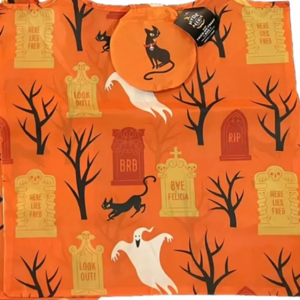 TWO Target Halloween reusable foldable shopping bags - Image 2