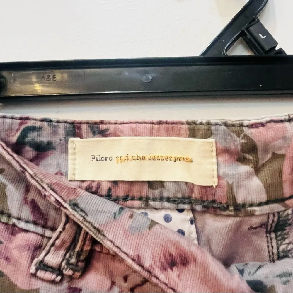 Anthropologie Pilcro and the Letterpress Hyphen Floral Chino Pants sz 28 - Image 3