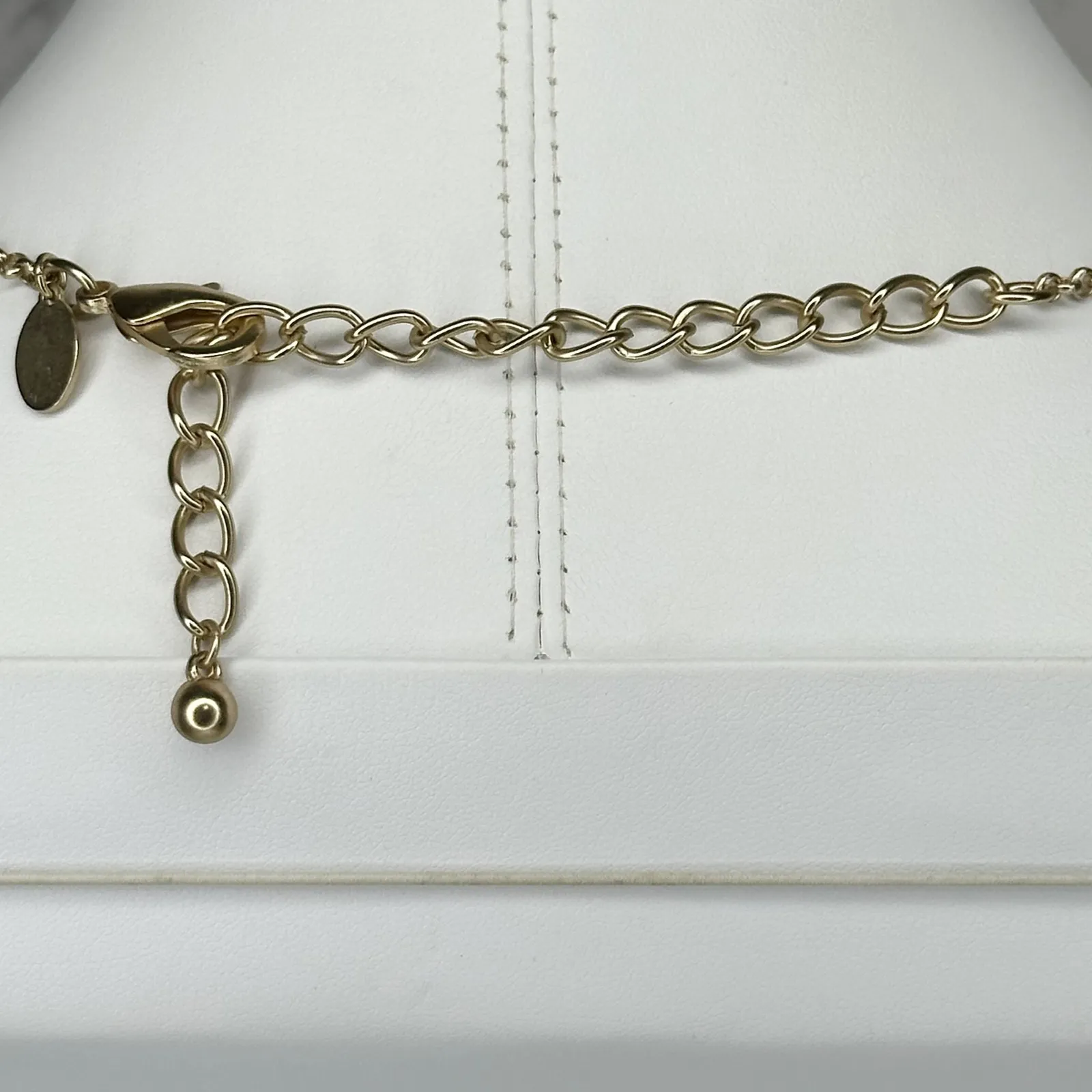 Chicos Hammered Metal Boho Pendant Necklace Gold Tone Adjustable ✨ - Image 8