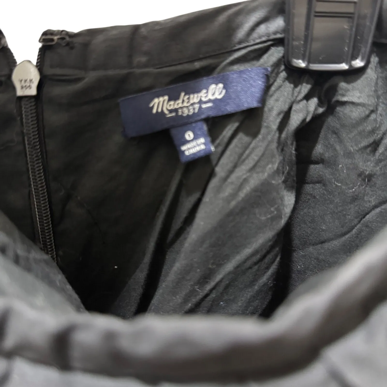 Madewell Eyelet Midi Skirt Black Womens Size 0 Embroidered A-Line - Image 3