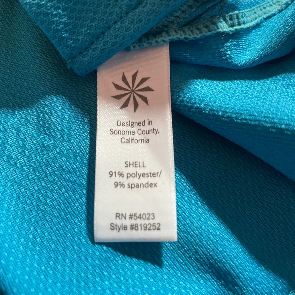 Athleta Polo Top Women’s Large Blue Active Golf Tennis Athletic Gorpcore sporty - Image 9