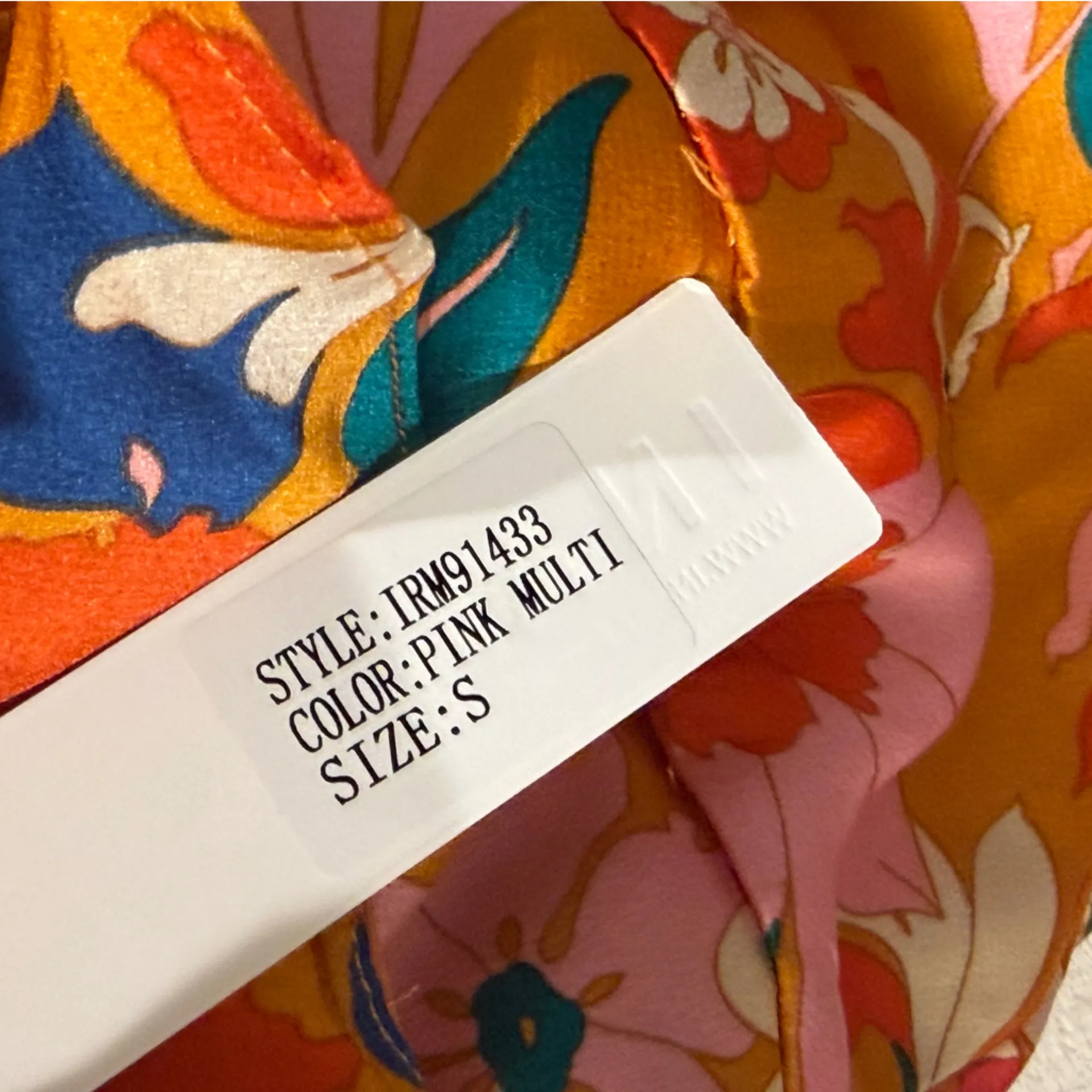 INA Floral Ruffle Strap Wide-Leg Jumpsuit Pink Multi Size Small NWT - Image 9