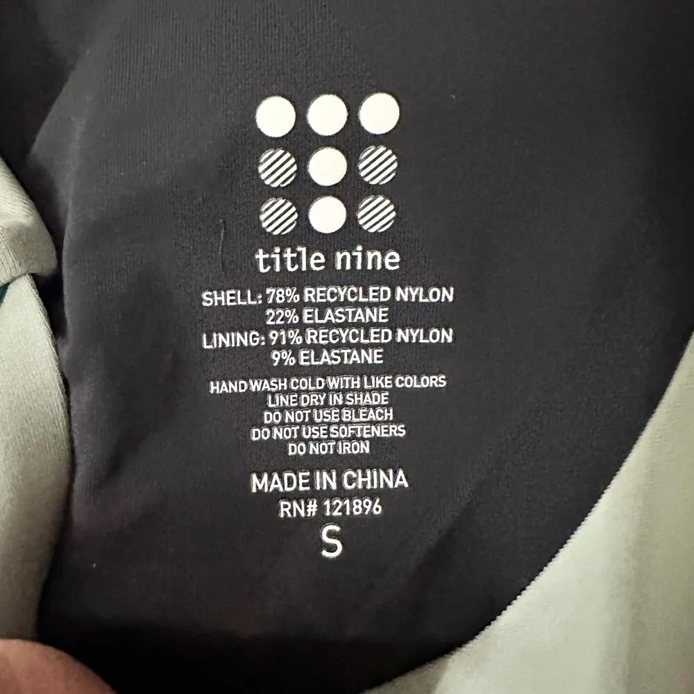 Title Nine Tideturn Green Pink Colorblock Adjustable Strap One Piece Swimsuit S - Image 7