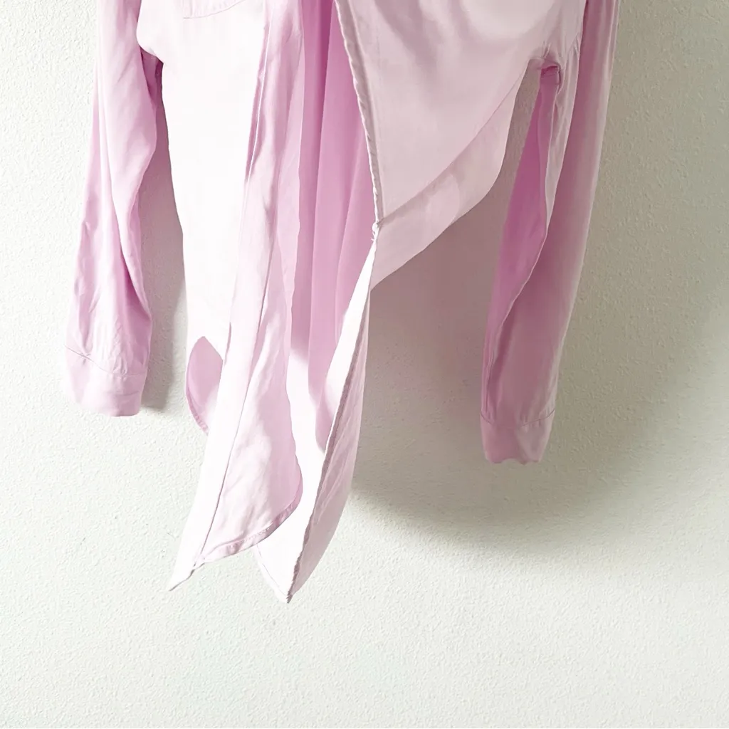 Anthropologie Maeve Sandbridge Tie-Front Button Blouse in Lavender - Image 5