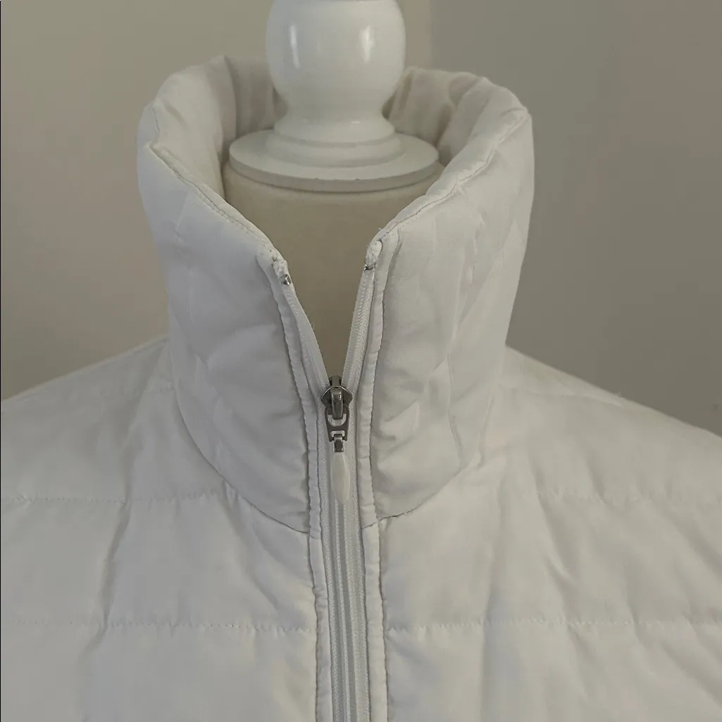 Kenneth Cole Reaction White Down Puffer Jacket sz S - Image 2