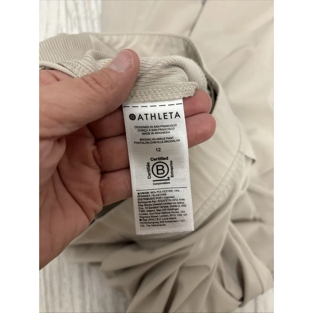 Womens Size 12 Athleta Brooklyn Lighter Ankle Pants EUC - Image 5