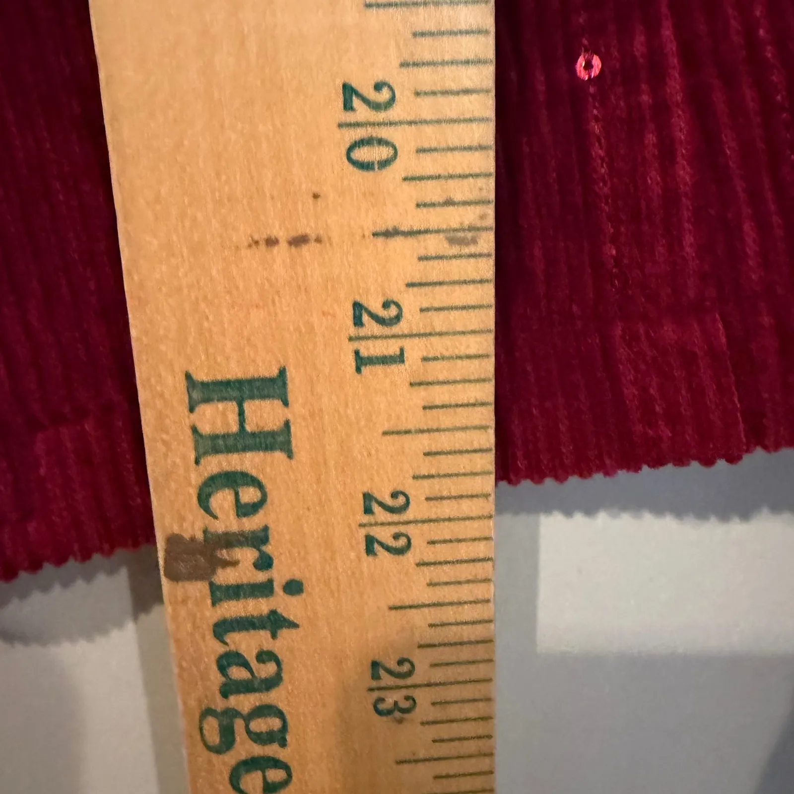 American Eagle‎ Vintage Corduroy Sequin Blazer Women's Small Burgundy Y2K Preppy - Image 10