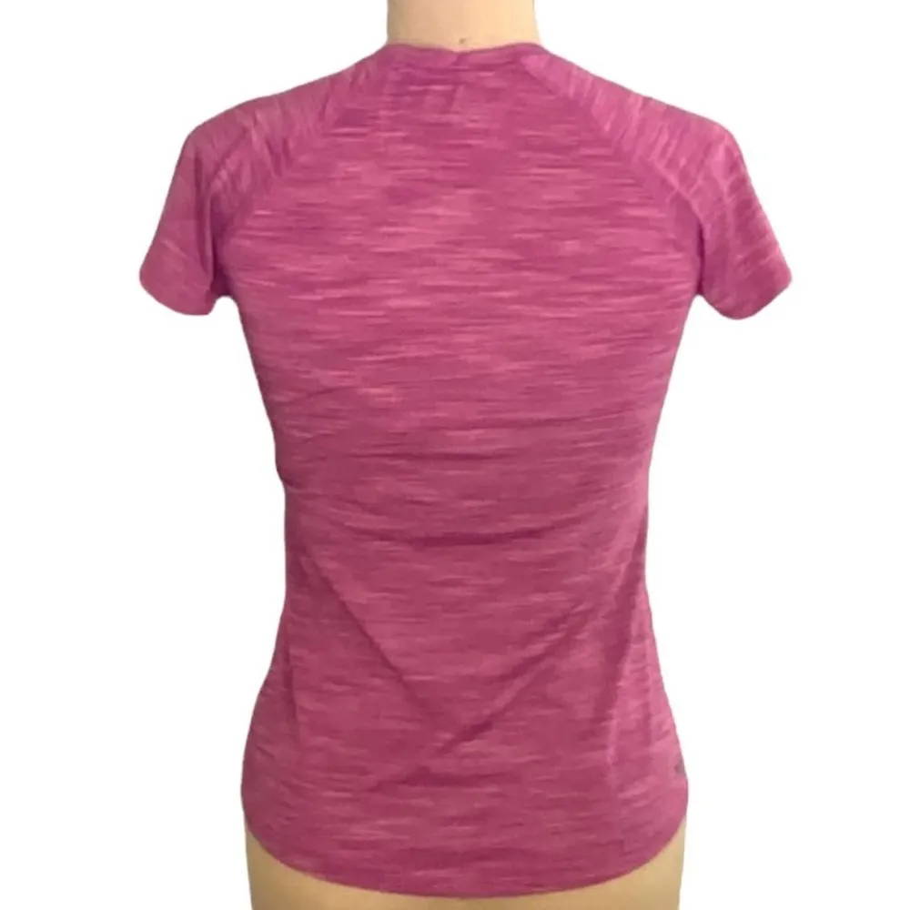 Ladies RBX Athletic Short Sleeve Shirt ~ Majenta Pink ~ V Neck ~ Size M Size M - Image 2