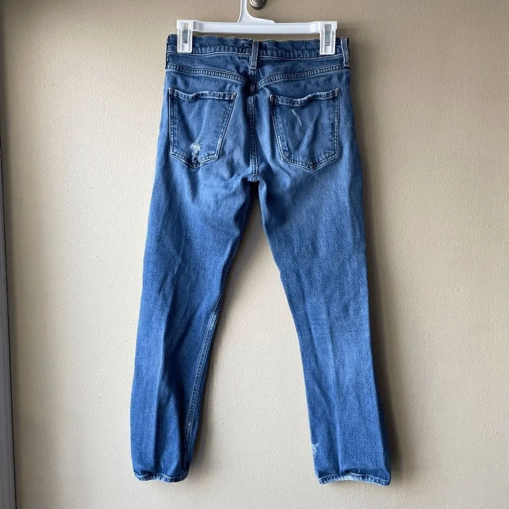 AGOLDE Isabel Ankle Slim Boyfriend Jean Size 24 Blue - Image 2