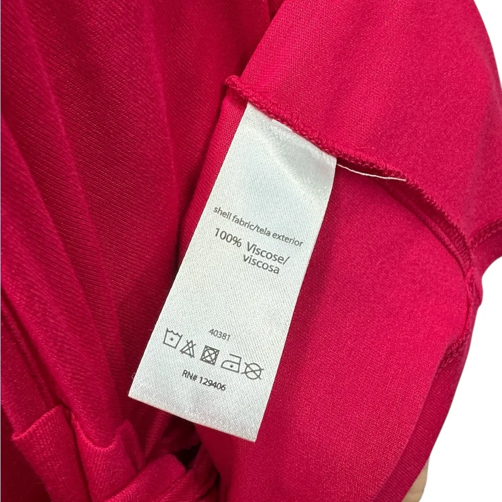 Lascana for Venus Twisted Knot Front V Neck Ruched Tie Sleeveless Top Womens S Pink - Image 10