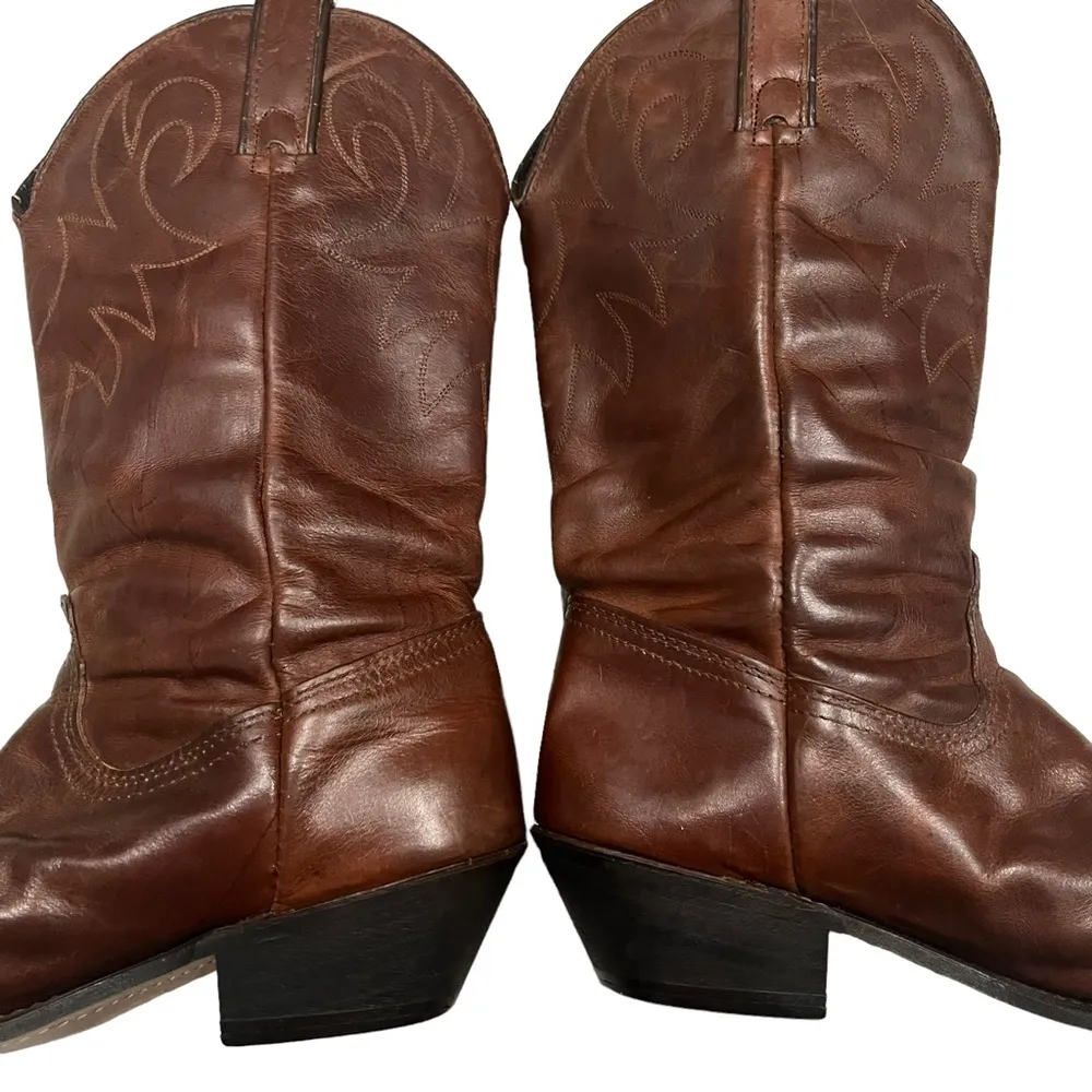 Durango Distressed Brown Lesther Slouch Western Boot, Sz 8.5 - Image 12